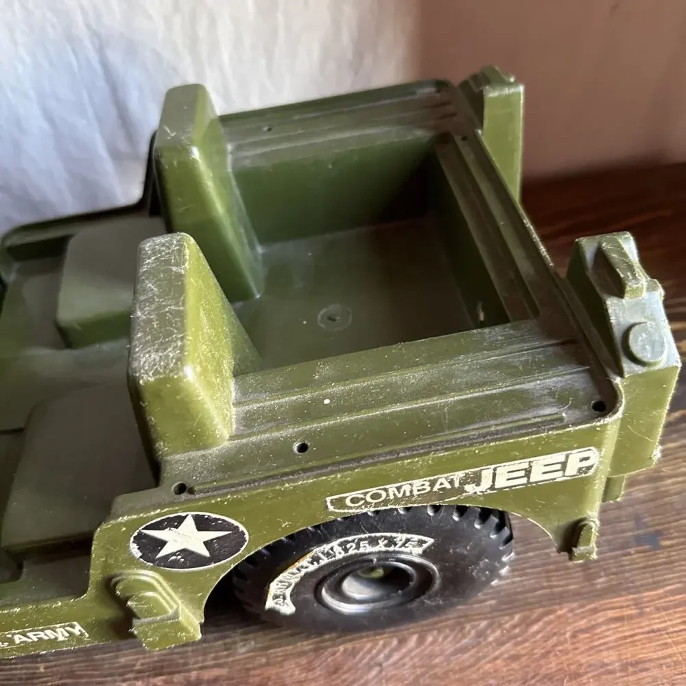 VINTAGE EMPIRE GI JOE JEEP 1973 CAROLINA ENTERPRISES GREEN PLASTIC.